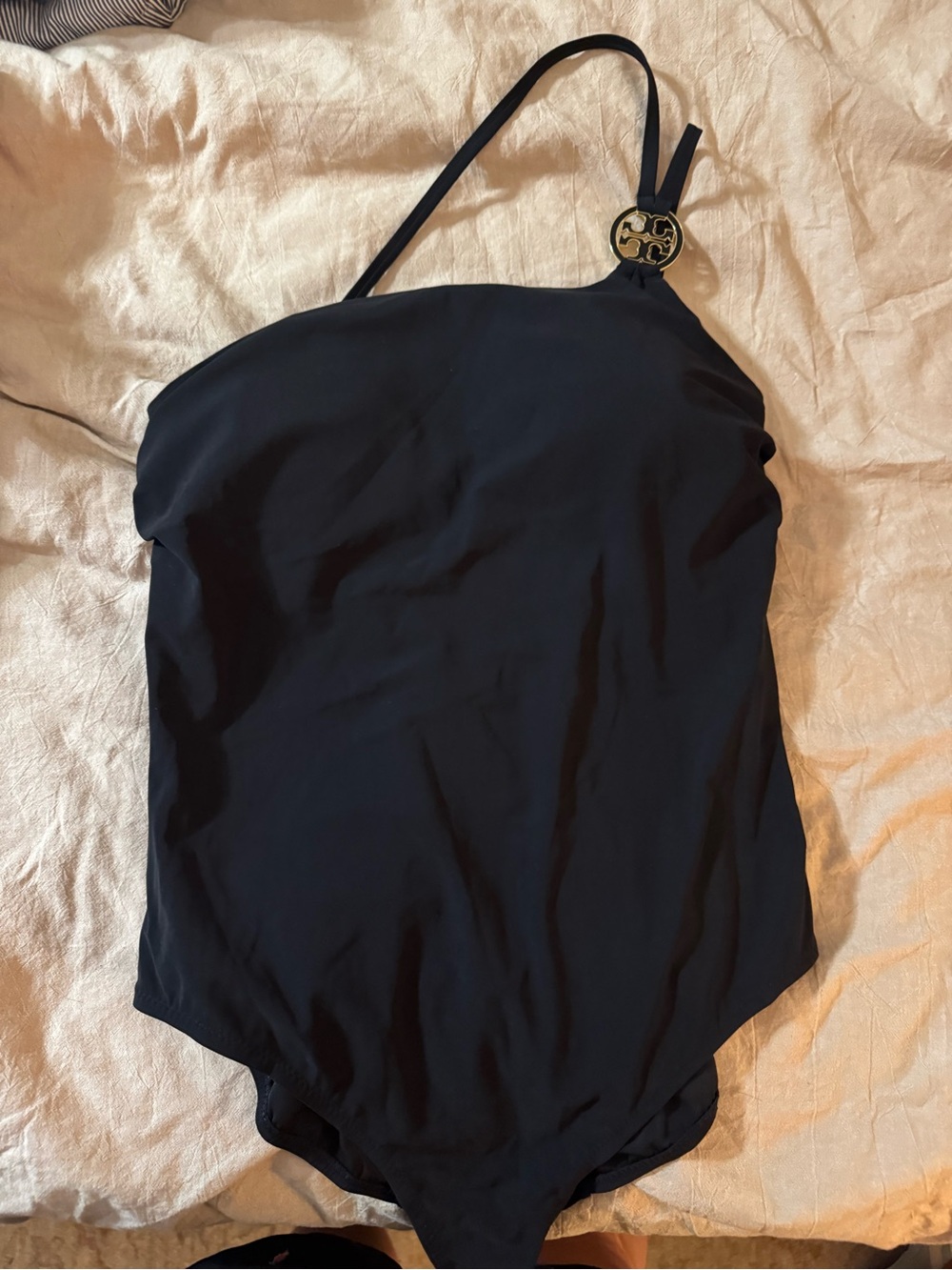 NWOT Tory Burch Asymmetrical One-Shoulder Size Large Swimsuit